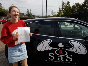 Passed 2 Faults<br />
7/09/17<br />
Instructor Sara Bradley