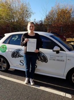 Passed 24/11/2017<br />
2 Minor Faults<br />
Instructor Sharon Cox