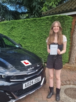 Heather passed here driving test with SAS Elite Driver Training